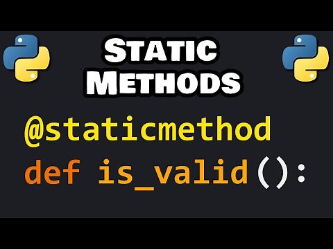 Learn Python STATIC METHODS in 5 minutes! ⚡