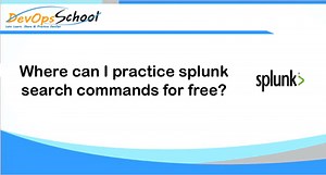 Where can I practice splunk search commands for free? - DevOpsSchool.com