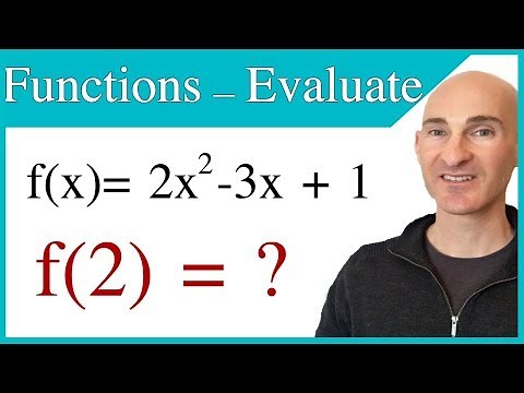 Evaluating Functions (Intro to Function Notation)