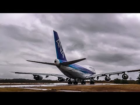 全日空 ボーイング747 ANA ALL NIPPON AIRWAYS BOEING 747-400(D) FLIGHT in JAPAN ジャンボジェット 飛行機離着陸