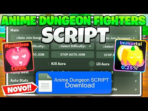 Anime Dungeon Fighters🔥 Script / Hack | AUTO DUNGEON + INSTA KILL *MOBILE*