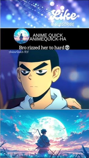 Bro rizz her to hard💀