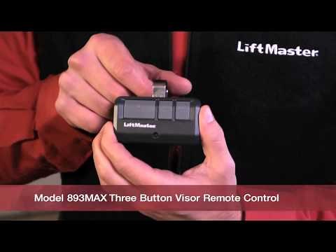 How To Program Liftmaster MAX Remotes