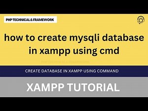how to create mysqli database in xampp using cmd || create database in xampp using command