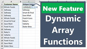New Excel Features: Dynamic Array Formulas & Spill Ranges - Excel Campus