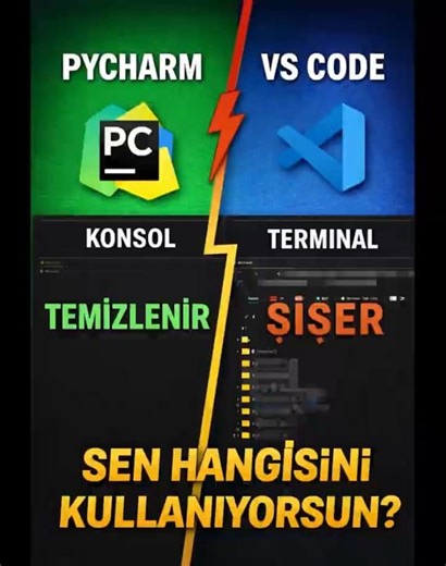 PyCharm vs VS Code: Python Konsolu Neden Farklı?
