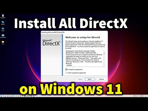 How to Download & Install All DirectX Official in window 11 Fix All Directx Error