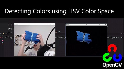 Detecting colors (Hsv Color Space) - Opencv with Python - Pysource