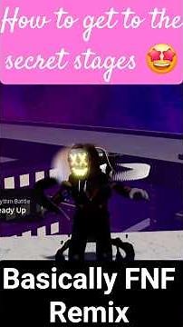 Here's How To Get To The 3 SECRET Stages In Basically FNF Remix 🤩 // #basicallyfnfremix #roblox