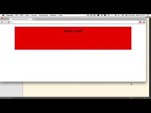 Horizontal & Vertical Centering using CSS