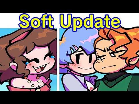 FRIDAY NIGHT FUNKIN’ GF loses BF to Pico & Dates Senpai | Soft Mod V2 + Cutscenes (FNF Mod: Soft V2)