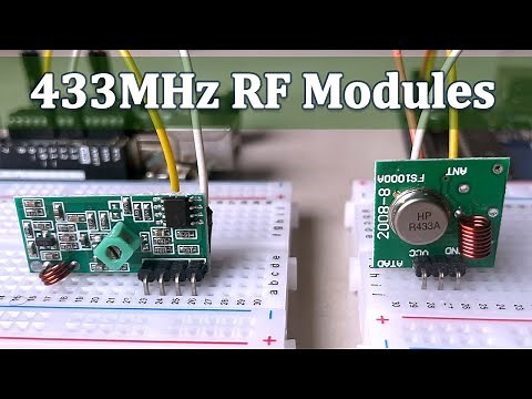 433MHz RF Transmitter and Receiver Modules with Arduino.