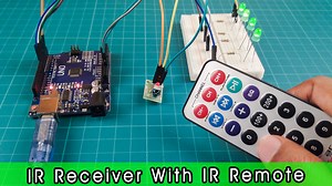 How to use IR Receiver and IR Remote | IR RECEIVER module - SriTu Hobby