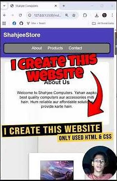 Make a Simple Computer Website Using HTML & CSS | Beginner Tutorial