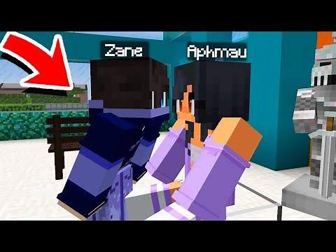 😍 Zane Kiss Aphmau in Minecraft!