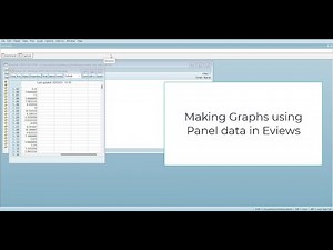 Making Data Exploratory Graphs using Panel Data in EViews