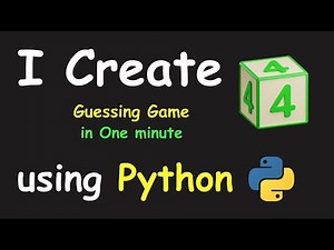 I CREATE NUMBER GUESSING GAME IN 1 MIN USING PYTHON & LEARN PYTHON BY BUILDING SIMPLE PROJECTS