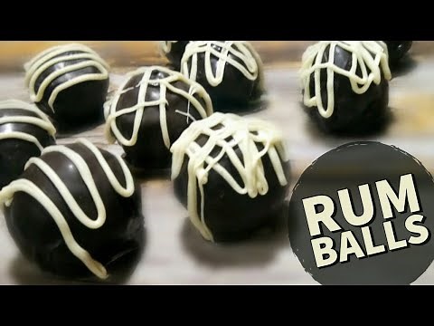 Rum Balls | Cake Truffles | Rum Cake Balls | How to make Easy Rum Balls | No-Bake Recipe
