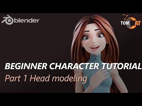 Blender Beginner Complete Character Tutorial - Part1 - Modeling the Head