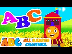 ABC Song | Learn the Alphabet on a Train | HD Nursery Rhymes | All Babies Channel