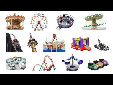 Types of Carnival Rides | Learn Carnival Rides In English | Types of Rides In Amusement Park
