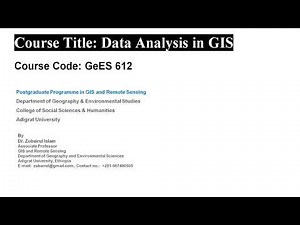 Introduction to Geo statistical Analysis using ArcGIS - Part 01
