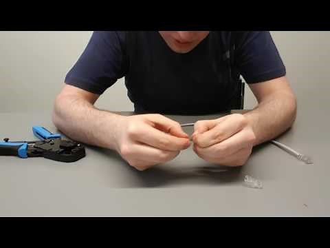 Comment fabriquer un câble réseau (UTP+RJ45) et le tester