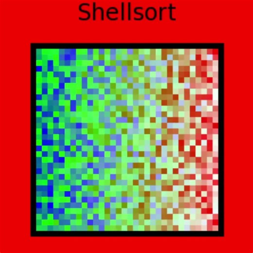 Colorful shellsort #pixelart