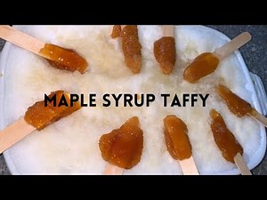 MAKING MAPLE SYRUP TAFFY/CANDY IN SNOW 🍁⛄️