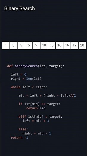 Binary Search Algorithm in Python