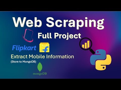 Web Scraping Project with Python | Flipkart Mobile Data to MongoDB + Analysis 💻📊