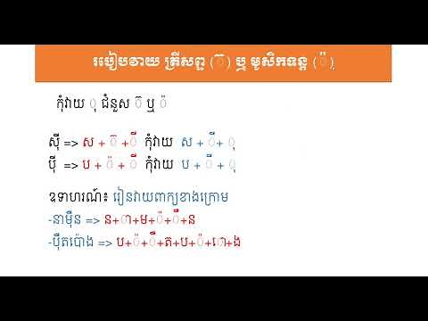 របៀបវាយ ត្រីសព្ទ (៊) ឬ មូសិកទន្ដ (៉) Learn Typing with Khmer Unicode