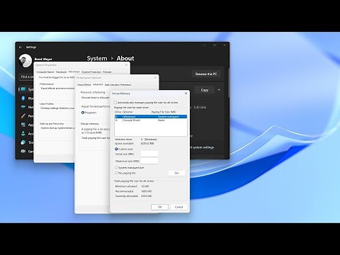 Windows Page File: What is it, is it Beneficial for performance and How to configure it