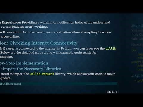 How to Check If a User is Connected to the Internet Using Python