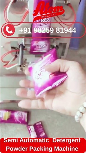Semi Automatic Detergent Powder Packing Machine ⚙️ Fast & Efficient #Shorts #packagingmachine