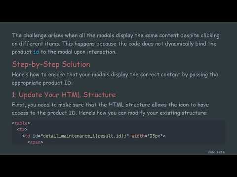 How to Pass an ID to a Modal with jQuery for Dynamic Content