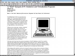 8 Minutes of WordPerfect 5.2 For Windows (PCEM)