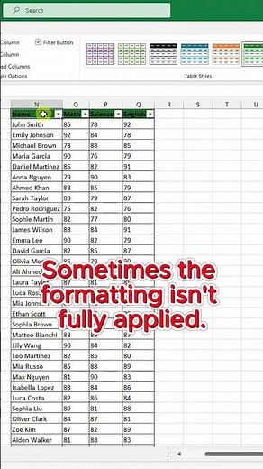 Formatting Tables: How to Alternate Row Colors in Excel