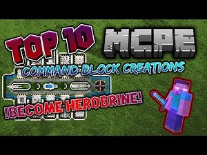 !Top 10 Command Block Creations In MCPE! Minecraft Bedrock Edition Command Block Showcase !
