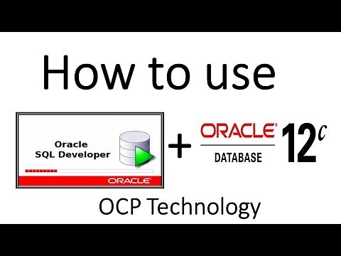 How to use SQL Developer with Oracle 12c