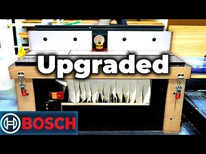 UPGRADING my Bosch Router Table | Improving Dust Collection & Accessibility
