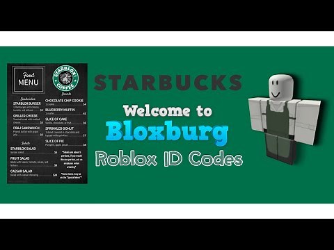 Starbucks Bloxburg Café ID Codes