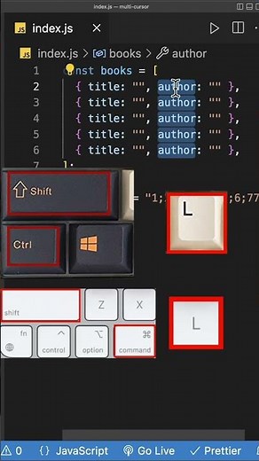 How to use VS Code Multi-Cursor Editing