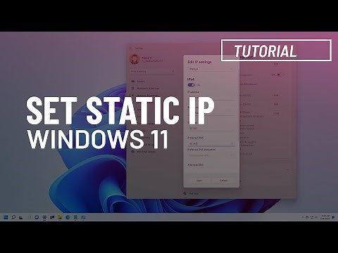 Windows 11: Set a static IP address (all the ways)