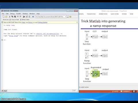 Matlab ramp response