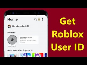 How to Get Your Roblox User ID on Mobile find Roblox ID!! - Howtosolveit