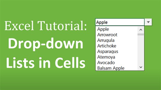 How to Create Drop Down Lists in Excel - Complete Guide   Video Tutorial