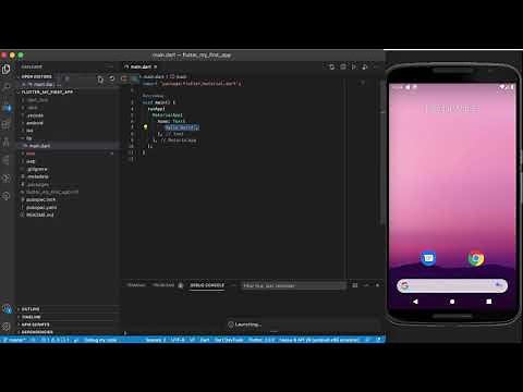 Flutter Getting Started - Creating your first app