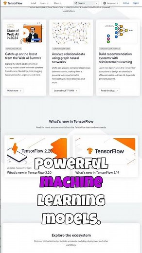 "Unlock the Power of AI: Master Machine Learning with TensorFlow at tensorflow.org!"