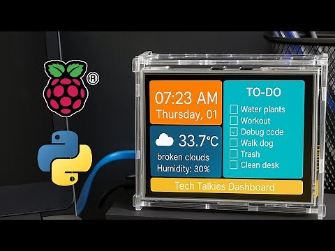 Simple Raspberry Pi Custom Dashboard | Full Python code and tutorial